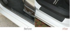 4x Carbon Fiber Car Door Edge Entry Guards Protectors Plate Sill Scuff Stickers