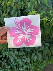 Hawaiian Hibiscus Flower Vinyl decal – Window sticker car – Waterproof