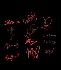 Custom 4 Inch Vinyl Sticker Signatures, Autograph, SEE DESCRIPTION!