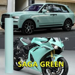 5FTx50FT PET Gloss Sage Green Vinyl Wrap US Stock Car Wrap Air Release