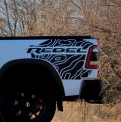COMPATIBLE WITH DODGE RAM TOPOGRAPHICAL BED GRAPHICS DEAL .. Both Sides