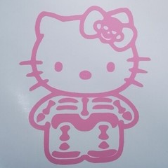 Decal Vinyl Truck Car Sticker – Hello Kitty Skeleton!