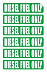 18pack 6-DIESEL FUEL ONLY | 6-MIXED FUEL | 6-GASOLINE ONLY Vinyl Stickers Decals