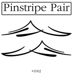 Custom Pinstripe Decal/Scroll Pair -Many Colors To Choose From- Free Shipping!