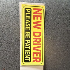 New Driver Car Sticker