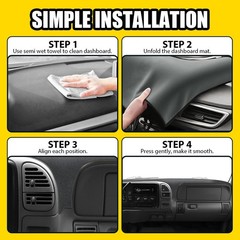 Dashboard Dash Mat Cover Fit 1997-1998 Chevrolet Silverado C-K Series Gray 1-5X