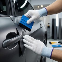 Vinyl Wrap Tool Set: Felt Squeegee, Heat Gun & Utility Knife for Cars