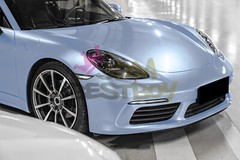 Gloss Metallic Frosted Blue Candy Decal Car Vinyl Wrap Film Stick Sheet Sparkle