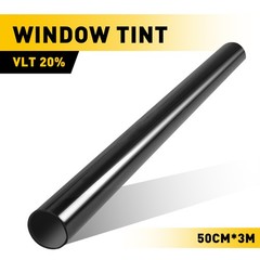 1PCS 20% VLT Car Window Tint 20″x10ft Roll Privacy Heat Reject UV Block w/ Tools