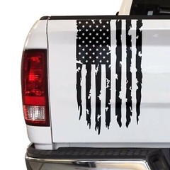 Distressed American Flag Truck Tailgate Vinyl Decal USA Sticker fits most Trucks