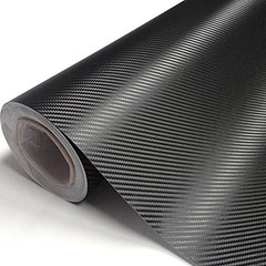 3D Twill-Weave Carbon Fiber Film – 36”x60” Self-Adhesive Vinyl Roll