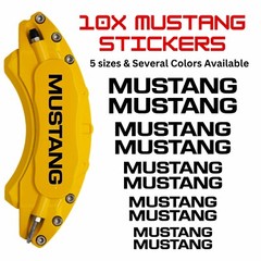 10x Mustang Brake Caliper Decal Stickers / Car Decals / Car Stickers