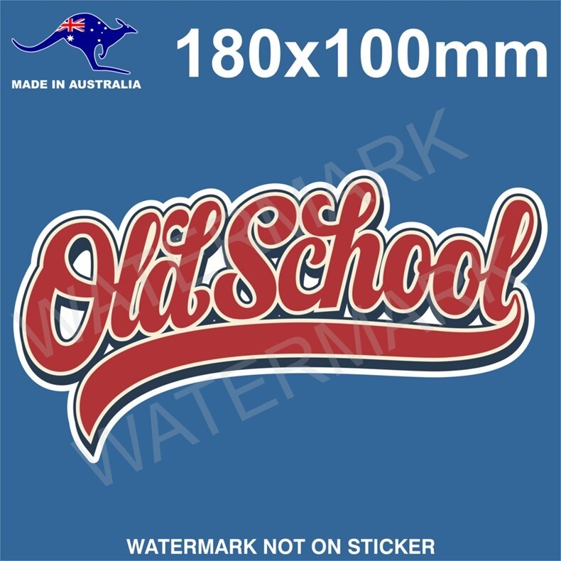 OLD SCHOOL STICKER RETO VINTAGE TEXT