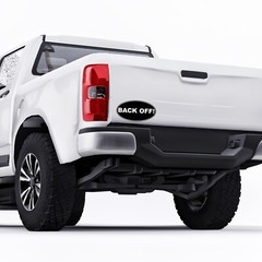Back Off Sticker Driving Tailgate Euro Oval Decal Car Bumper Truck Trunk Window