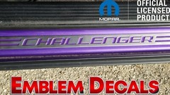 Dodge Challenger Door Sill Plate Decal 15 16 2017 2018 2019 2020 2021 2022 2023