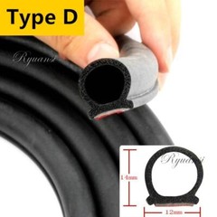 Rubber Seal Strip Molding Edge Trim Car Door Window Protector Guard Universal