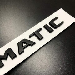 4Matic Matte Black Car Rear Trunk Lid Sticker Emblem For Mercedes-Benz 2017-2023