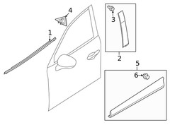 Genuine Mazda Door Applique VA40-50-M10A