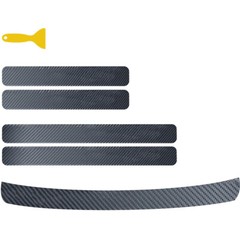 Car Stickers Waterproof For Rear Front Door Guard Plate Decal Trim Anti-kick