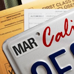 MARCH California License Plate NEW 2025 Month Sticker – DMV Registration Tag