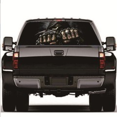 135x36cm Rear Window Sticker Grim Reaper Skull Graphics Decal For Car SUV Truck
