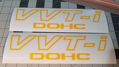 (2x) VVT-i DOHC (10″ x 2.5″) Vinyl Decal Stickers for Toyota TRD Supra JDM Cars