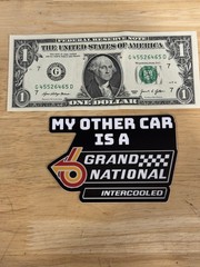 4” GNX Grand National Sticker/Decal…… High Quality Vinyl Decal