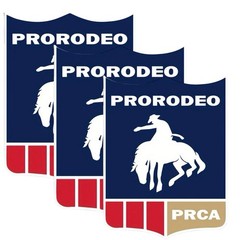 3 PACK Professional Rodeo Cowboys Prorodeo PRCA 4” Inch Vinyl Sticker Decal 3PCS