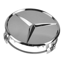 NEW OEM Wheel Center Cap & Raised Star Chrome LH RH Front Rear for Mercedes Benz