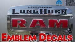 RAM 1500 2500 3500 LongHorn Emblem Decals 2013 2014 2015 2016 2017 2018