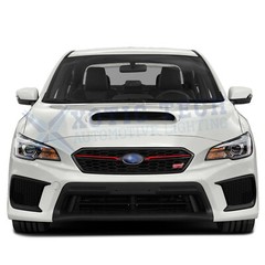 2x Red Grille Pinstripe Insert Decal Stickers For Subaru WRX STI 2018 2019 2020