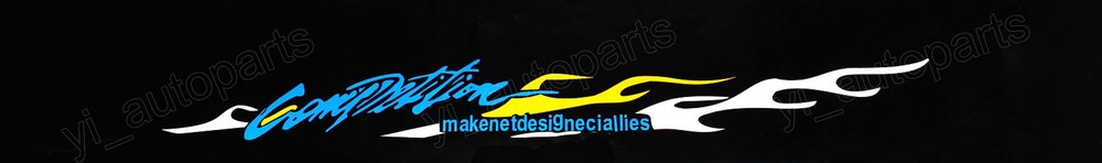 51.2″X 8″ Car Front Windshield Banner Graphic Vinyl Sticker Decal Strip 130CM