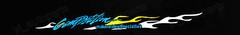 51.2″X 8″ Car Front Windshield Banner Graphic Vinyl Sticker Decal Strip 130CM