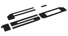 Matte Black Finish 3D Raised Tailgate Letter Pieces For 2018-2020 Ford F150 LCI