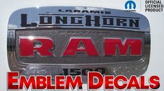 RAM 1500 2500 3500 LongHorn Emblem Decals 2013 2014 2015 2016 2017 2018