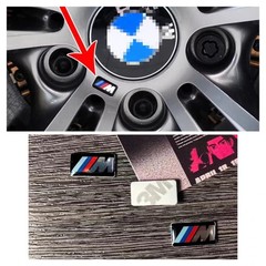 FOR BMW WHEEL M BADGE STICKER EMBLEM Decorative DECAL 17MM X 9MM 10PCS