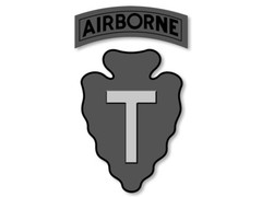 3×4 inch Black/Grey 71st Airborne Brigade Texas Army National Guard 2pcs Sticker