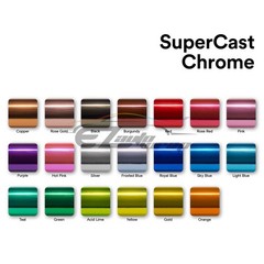 15 Colors Supercast Easy Stretch Chrome Car Vinyl Wrap Bubble Free Sticker Film