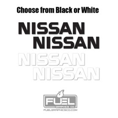 For Nissan Frontier Titan Altima Rogue Armada GT-R Premium Vinyl Decal 2-Pack