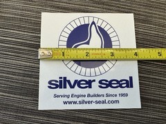 Silver Seal Racing RARE Glossy Big Glossy PROMO STICKER Engine Motor Seals Auto