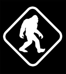 Bigfoot Crossing Yeti Gone Squatchin’ Sticker Decal NW WA Conspiracy Car Truck