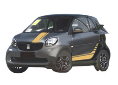 Graphic Racing Stripe Car Sticker Kit For Smart Fortwo Side Decal Hood Roof Rear