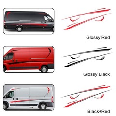 6X Car Stickers Graphics Sports Vinyl Stripes Camper Van Decals For RV caravan