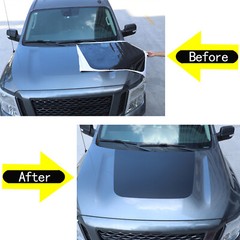 Black Car Front Hood Decal Decorative Sticker Vinyl For Nissan Titan 2016-2023