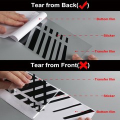 6X Car Stickers Graphics Sports Vinyl Stripes Camper Van Decals For RV caravan