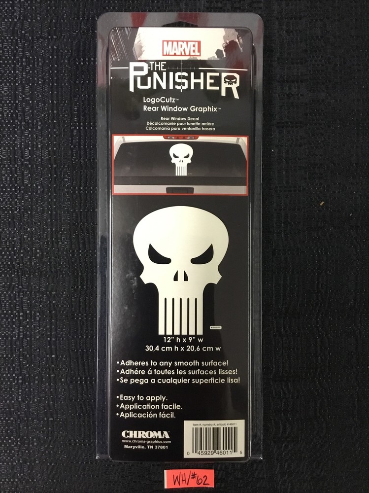 Marvel Chroma Punisher Rear Window Logo Graphix