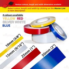 3M SILVER WHITE REFLECTIVE Visibility Durable Stripe Adhesive Decal Tape Sticker