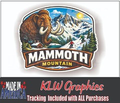 Mammoth Mountain CA Decal | Skiing Snowboard Scenic Vinyl Sticker West