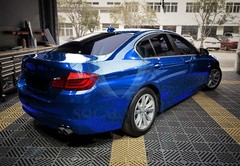 PET Squadron Carbon Fiber Gloss Royal Blue Car Vehicle Vinyl Wrap Decal Sheet
