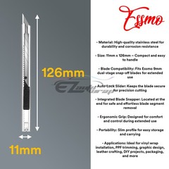 ESSMO 30 Degree Knifes Blade Stainless Utility Precision Vinyl Wrap Tint Tools